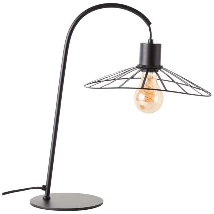 Brilliant - Lampe de table LEIKA 1xE27/52W/230V noir