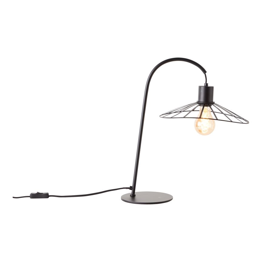 Brilliant - Lampe de table LEIKA 1xE27/52W/230V noir