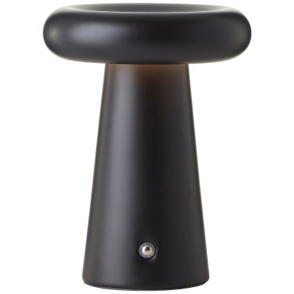 Brilliant - LED à intensité variable tactile extérieur lampe de table MUFFIN LED/3W/5V USB 2600 mAh IP44 noir