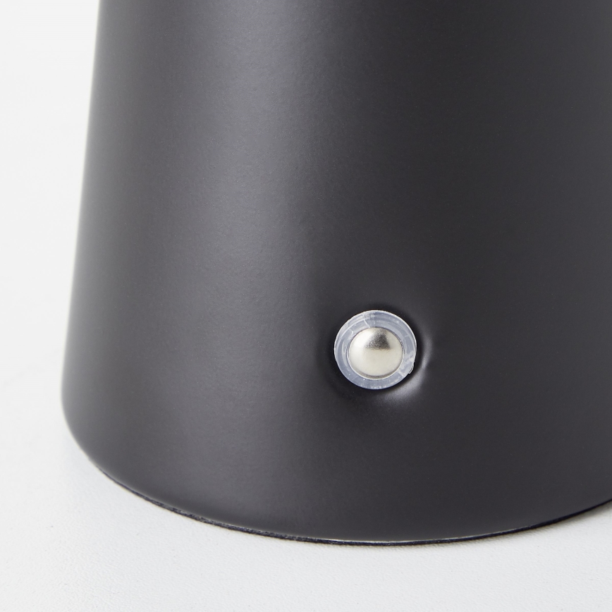 Brilliant - LED à intensité variable tactile extérieur lampe de table MUFFIN LED/3W/5V USB 2600 mAh IP44 noir