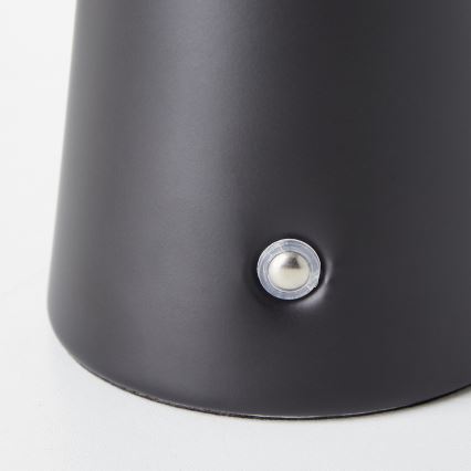 Brilliant - Lampe de table d'extérieur tactile LED dimmable MUFFIN LED/3W/5V USB 2600 mAh IP44 noire