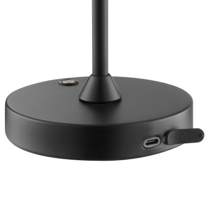 Brilliant - Lampe de table d'extérieur tactile, rechargeable et à intensité variable ELORA LED/2,5W/5V 2700K 2600 mAh IP44 noir