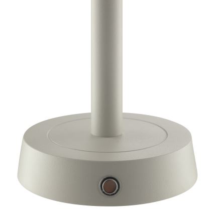 Brilliant - lampe de table d'extérieur tactile, dimmable et rechargeable RAZOR LED/2,5W/5V 2700K 2600 mAh IP44 gris