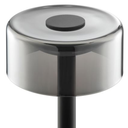 Brilliant - Lampe de table d'extérieur tactile, rechargeable et dimmable RAZOR LED/2,5W/5V 2700K 2600 mAh IP44 noir