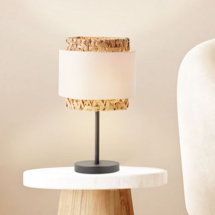 Brilliant - Lampe de table WATERLILLY 1xE27/60W/230V crème