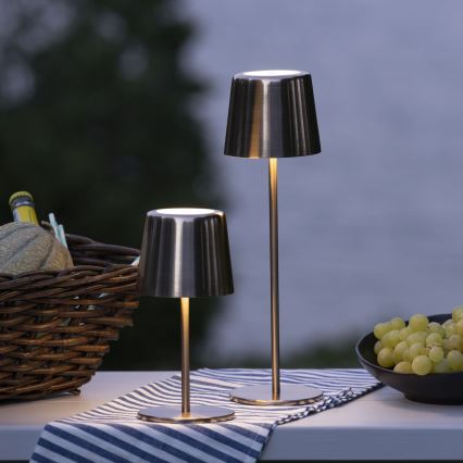 Brilliant - Lampe tactile d'extérieur à intensité variable XAANA LED/4W/5V 3000/4000/6500K IP44 cuivre