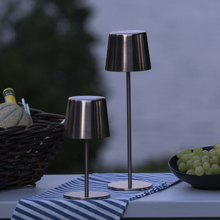 Brilliant - Lampe tactile d'extérieur à intensité variable XAANA LED/4W/5V 3000/4000/6500K IP44 cuivre