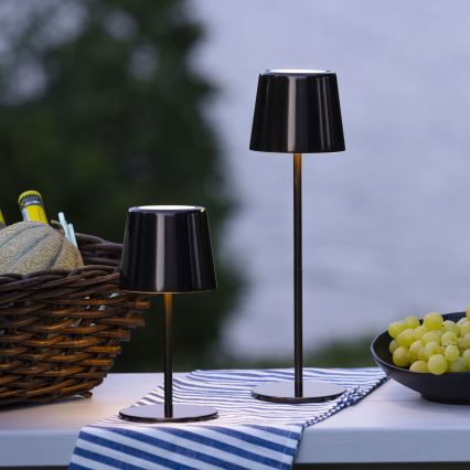 Brilliant - Lampe tactile d'extérieur à intensité variable XAANA LED/4W/5V 3000/4000/6500K IP44 noir