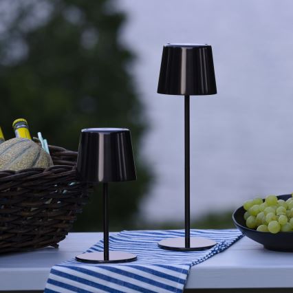 Brilliant - Lampe tactile d'extérieur à intensité variable XAANA LED/4W/5V 3000/4000/6500K IP44 noir