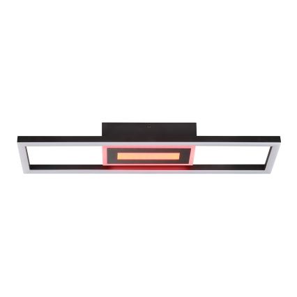 Brilliant - LED RGBW dimbare plafondlamp BESSON LED/20W/230V 3000-6500K zwart + afstandsbediening