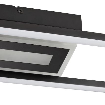 Brilliant - LED RGBW dimbare plafondlamp BESSON LED/20W/230V 3000-6500K zwart + afstandsbediening