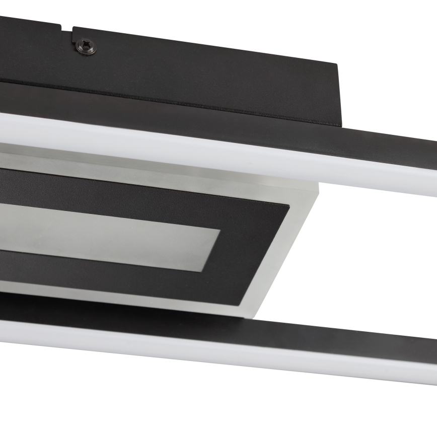 Brilliant - LED RGBW dimbare plafondlamp BESSON LED/20W/230V 3000-6500K zwart + afstandsbediening