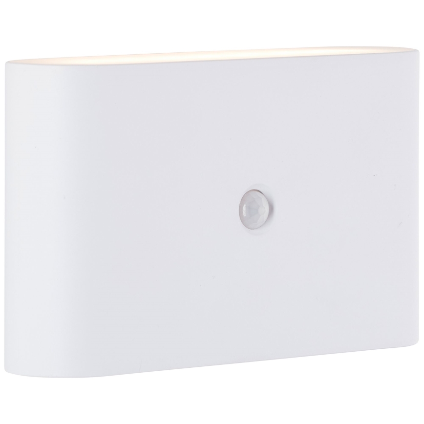 Brilliant - LED Buiten oplaadbaar wandlamp met sensor XINO LED/3W/5V IP44 wit