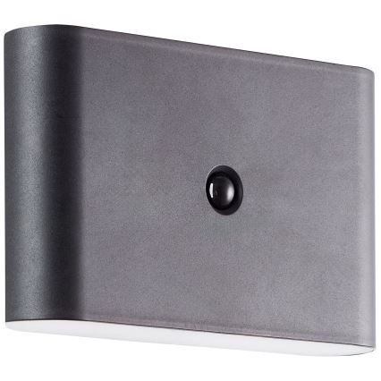 Brilliant - LED Buiten oplaadbaar wandlamp met sensor XINO LED/3W/5V IP44 zwart