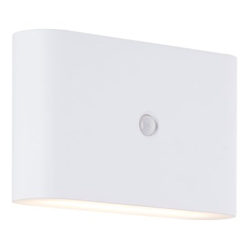 Brilliant - LED Buitenwandlamp met sensor, oplaadbaar XINO LED/3W/5V 3600 mAh IP44 wit