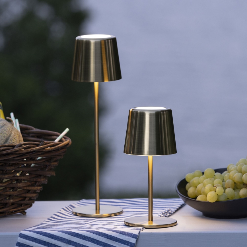 Brilliant - LED Dimbaar aanraken buitenshuis lamp XAANA LED/4W/5V 3000/4000/6500K IP44 goud