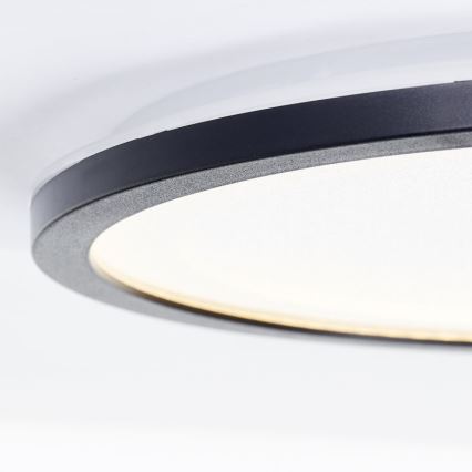 Brilliant - LED dimbare plafondlamp MOSAKO LED/20W/230V 2700K Ø 29,5 cm zwart