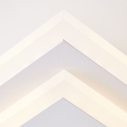 Brilliant - Dimbare LED Plafondlamp IORGO LED/40W/230V 3000K 43,5x43,5 cm wit/zwart