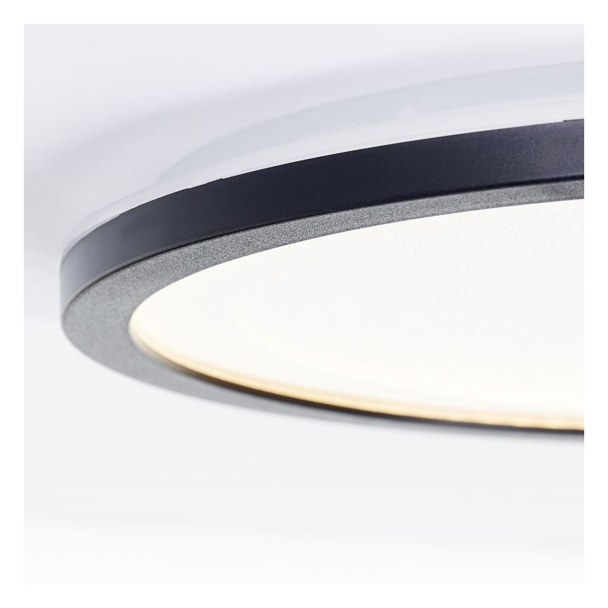 Brilliant - Dimbare LED Plafondlamp MOSAKO LED/20W/230V 2700K diameter 29,5 cm zwart