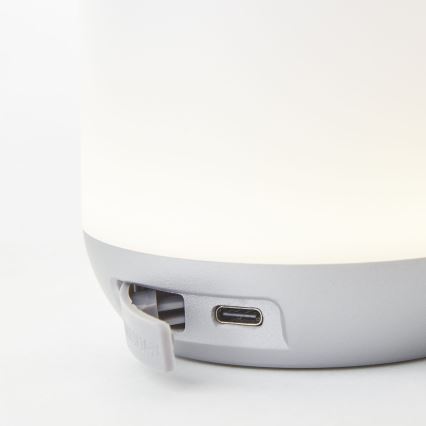 Brilliant - LED Dimbare Buiten Tafel Lamp GEMMA LED/1,9W/5V 1800 mAh IP44 wit