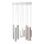 Brilliant - LED-dimbare hanglamp CEMBALO LED/60W/230V mat chroom/zwart/bruin
