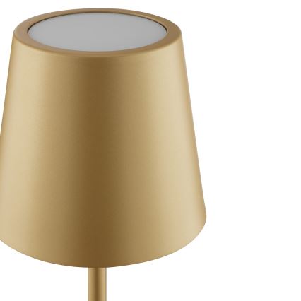 Brilliant - Dimbare oplaadbare aanraakgevoelige buitentafellamp ELORA LED/2,5W/5V 2700K 2600 mAh IP44 goud