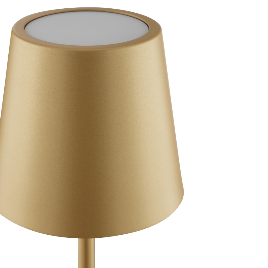 Brilliant - Dimbare oplaadbare aanraakgevoelige buitentafellamp ELORA LED/2,5W/5V 2700K 2600 mAh IP44 goud