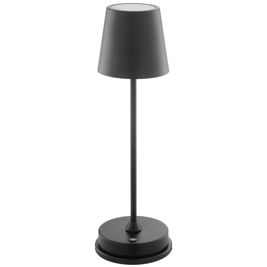 Brilliant - ELORA LED oplaadbare dimbare tafellamp voor buiten met aanraakbediening, 2,5W/5V, 2700K, 2600 mAh, IP44, zwart