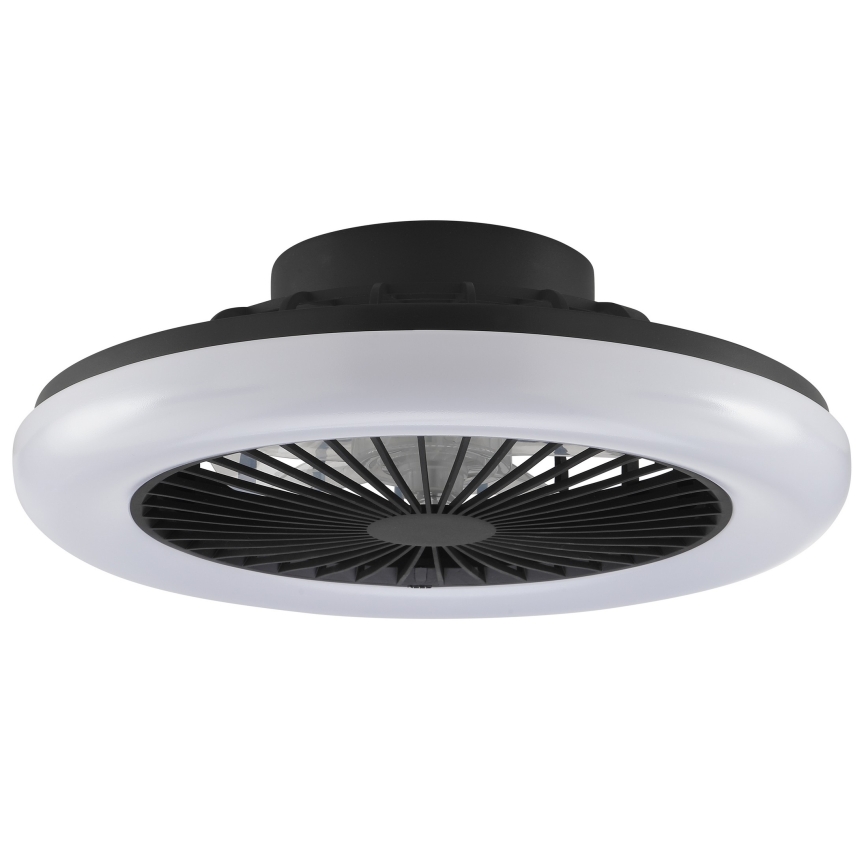 Brilliant - dimbare LED-plafondlamp met ventilator MONTERO LED/20W/230V 2700-6500K Ø 42 cm zwart + afstandsbediening