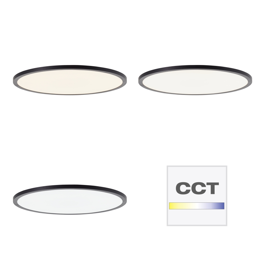 Brilliant - dimbare LED-plafondlamp TUCO LED/33W/230V 3000-6500K Ø 50 cm zwart + afstandsbediening