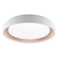 Brilliant - LED-dimbare plafondlamp WALDO LED/24W/230V 3000-6500K Ø 38,5 cm wit/roségoud + afstandsbediening