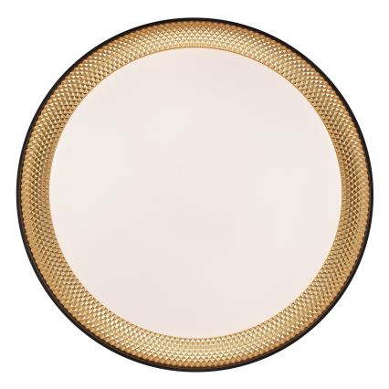 Brilliant - LED dimbare plafondlamp WALDO LED/24W/230V 3000-6500K Ø 38,5 cm zwart/goud + afstandsbediening