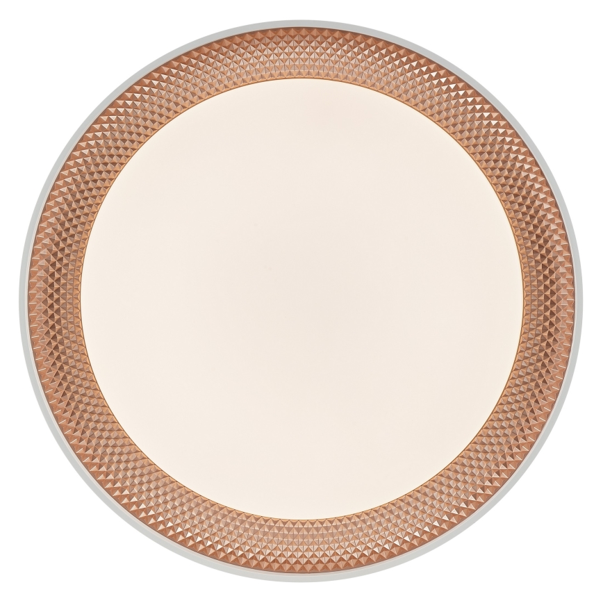 Brilliant - LED-dimbare plafondlamp WALDO LED/36W/230V 3000-6500K Ø 48,5 cm wit/roségoud + afstandsbediening