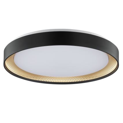 Brilliant - Dimbare LED-plafondlamp WALDO LED/36W/230V 3000-6500K Ø 48,5 cm zwart/goud + afstandsbediening