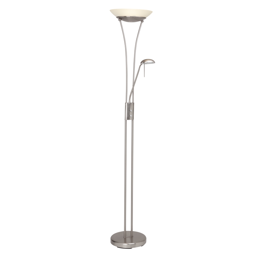 Brilliant - LED-dimbare vloerlamp FINN 2xLED/13W/230V mat chroom