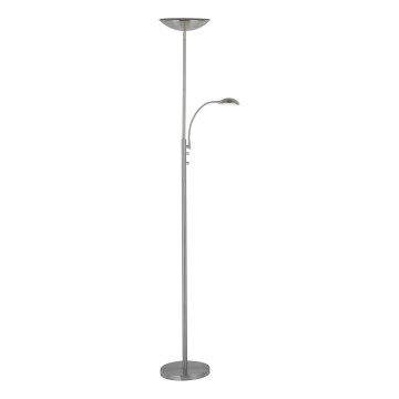 Brilliant - LED-dimbare vloerlamp ROSANNA 2xLED/13W/230V mat chroom