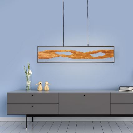 Brilliant - LED Hanglamp aan een koord CHAUMONT LED/20W/230V grenen - FSC gecertificeerd
