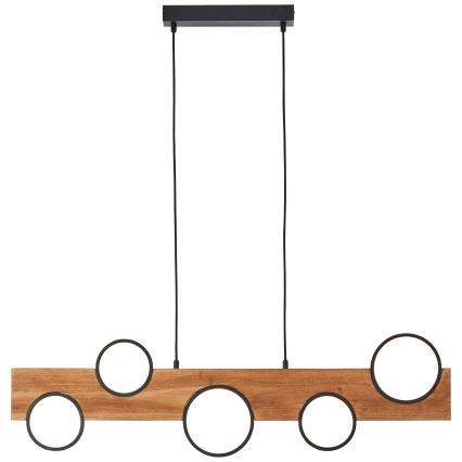 Brilliant - LED Hanglamp aan een koord CHEESY LED/34W/230V grenen - FSC gecertificeerd