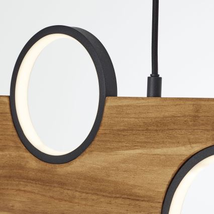 Brilliant - LED Hanglamp aan een koord CHEESY LED/34W/230V grenen - FSC gecertificeerd