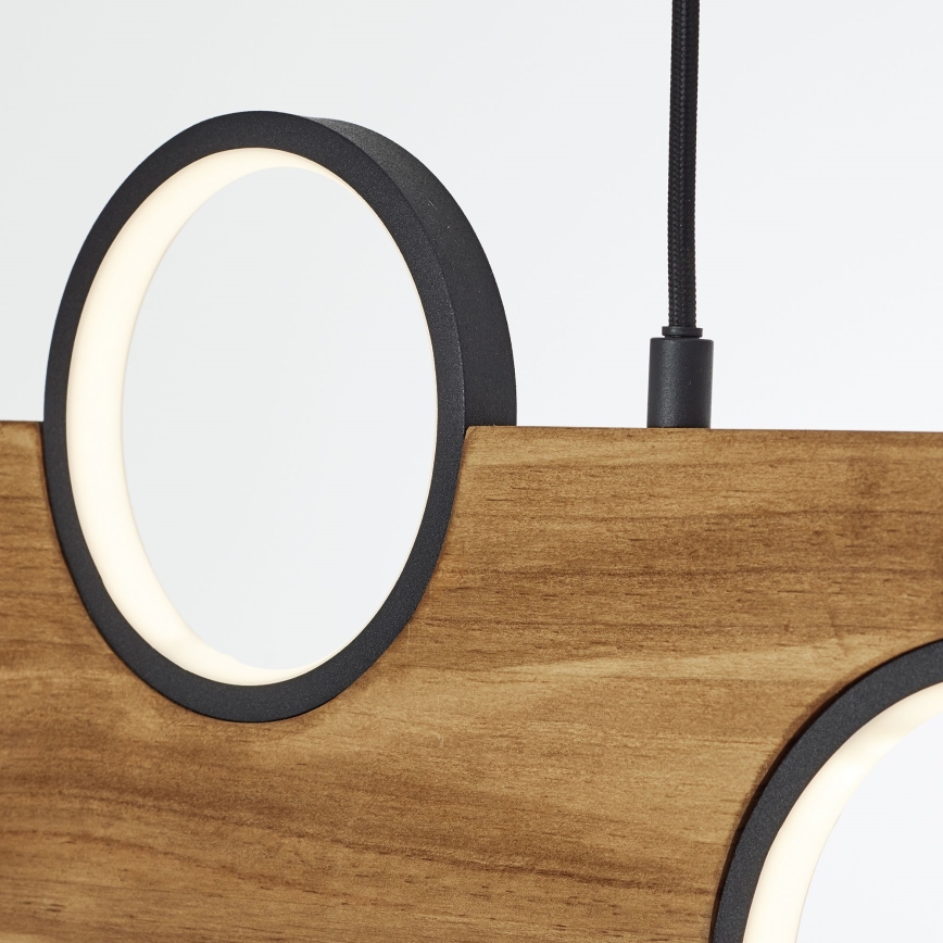 Brilliant - LED Hanglamp aan een koord CHEESY LED/34W/230V grenen - FSC gecertificeerd