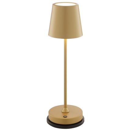 Brilliant - ELORA dimbare oplaadbare aanraakbediende buitentafellamp LED/2,5W/5V 2700K 2600 mAh IP44 goud