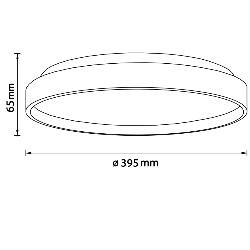 Brilliant - LED plafondlamp ALSON LED/26W/230V 3000/4500K diameter 39,5 cm rubber vijg
