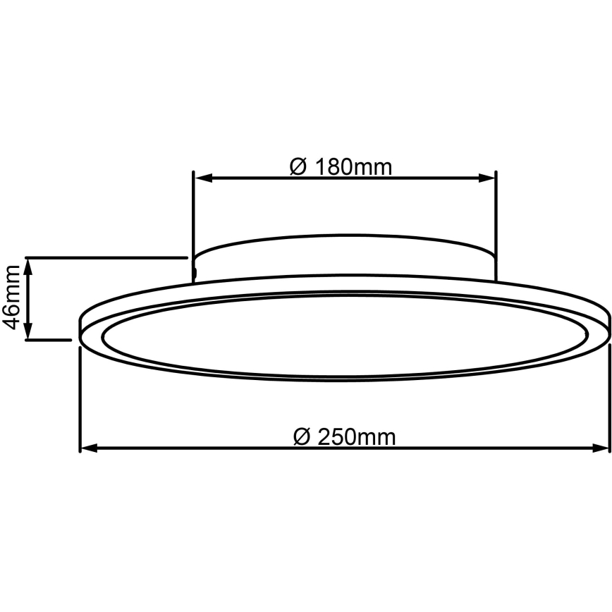 Brilliant - LED Plafondlamp BUFFI LED/13W/230V diameter 25 cm 2700K