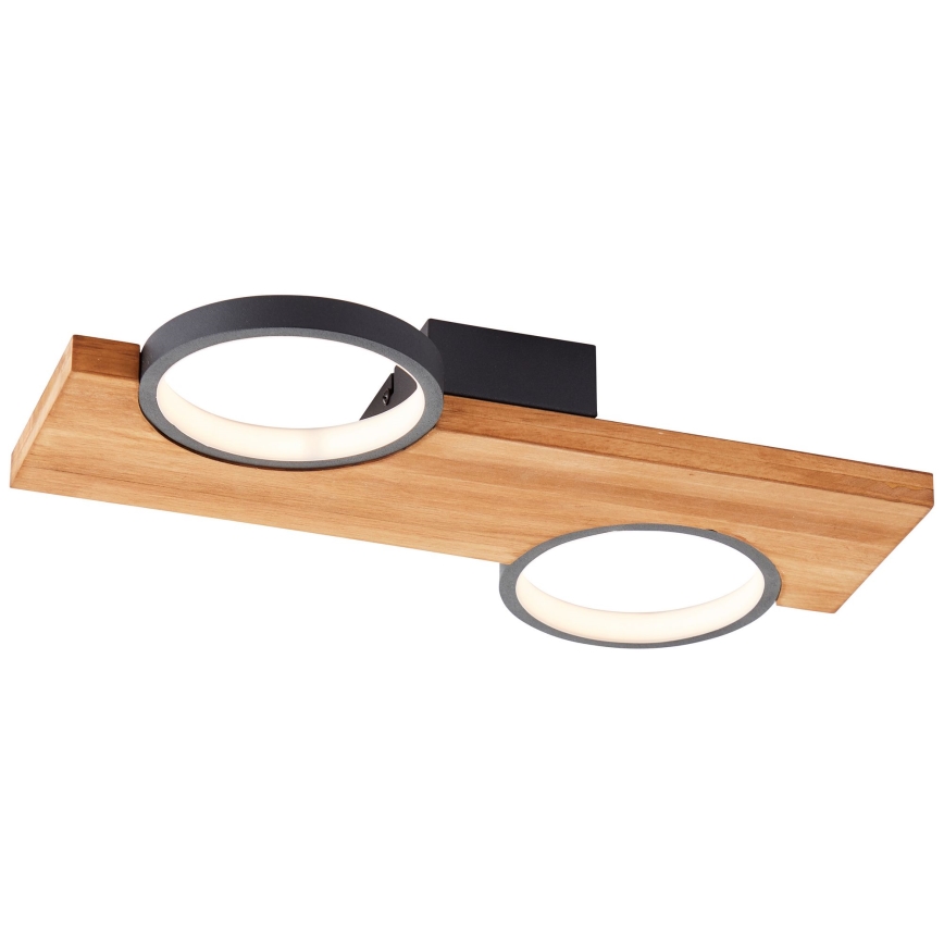 Brilliant - LED Plafondlamp CHEESY LED/14W/230V grenen - FSC gecertificeerd