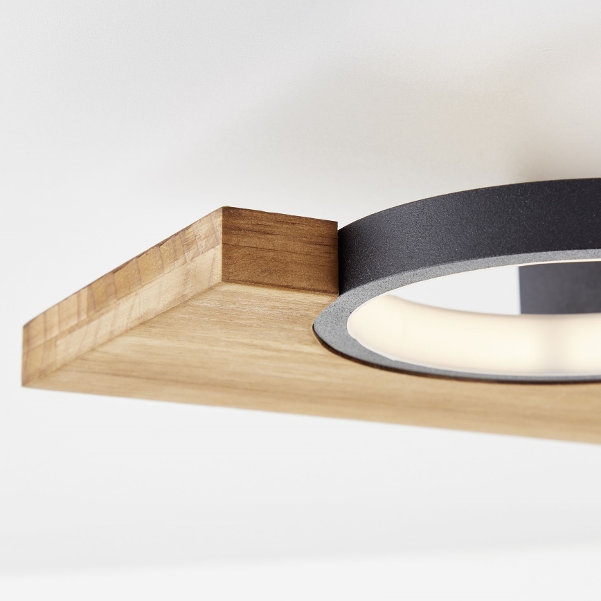 Brilliant - LED Plafondlamp CHEESY LED/14W/230V grenen - FSC gecertificeerd