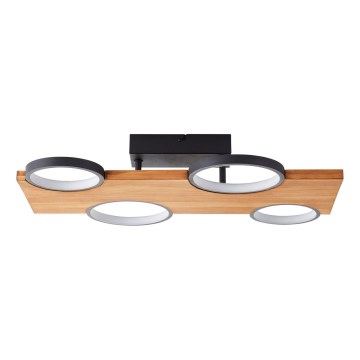 Brilliant - LED Plafondlamp CHEESY LED/28W/230V grenen - FSC gecertificeerd