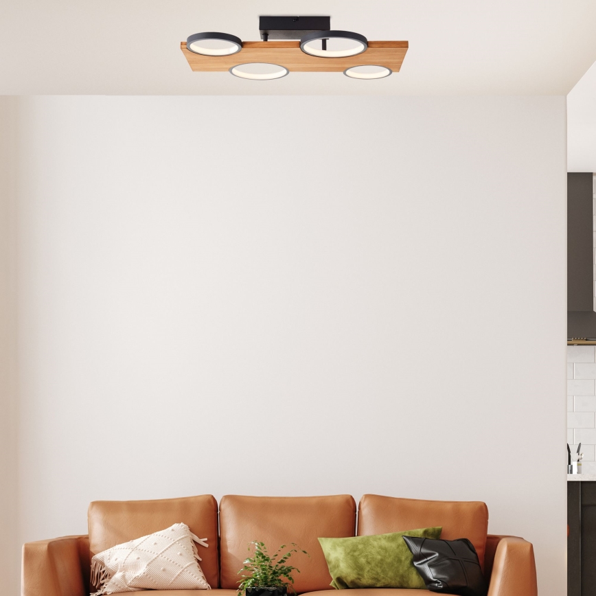 Brilliant - LED plafondlamp CHEESY LED/28W/230V grenen