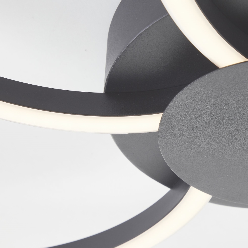 Brilliant - Dimbare LED Plafondlamp FICO LED/32W/230V 3000-6500K diameter 65 cm zwart + afstandsbediening