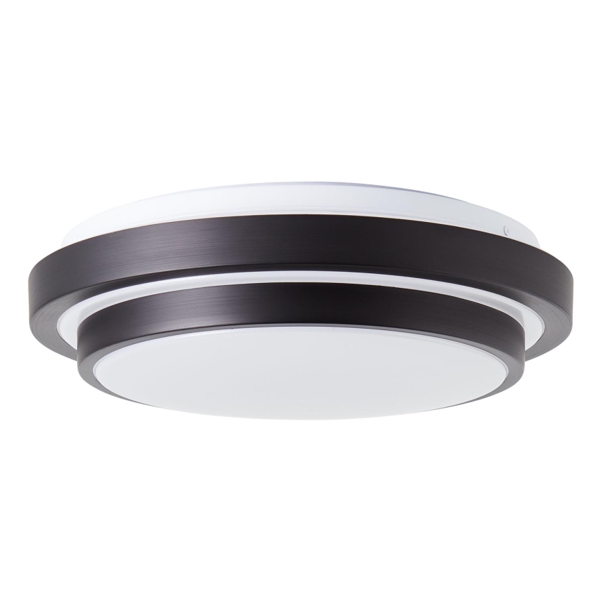 Brilliant - LED Plafondlamp MALMÖ LED/12W/230V 3000K diameter 34,5 cm zwart