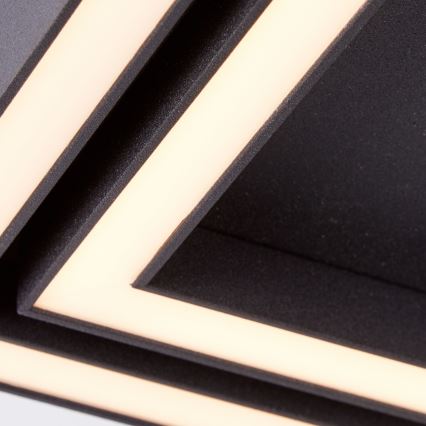 Brilliant - LED Plafondlamp QUON LED/24W/230V 3000K 40x40 cm zwart